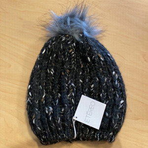 Etereo- Cable Mixed Pom Pom Knit Toque